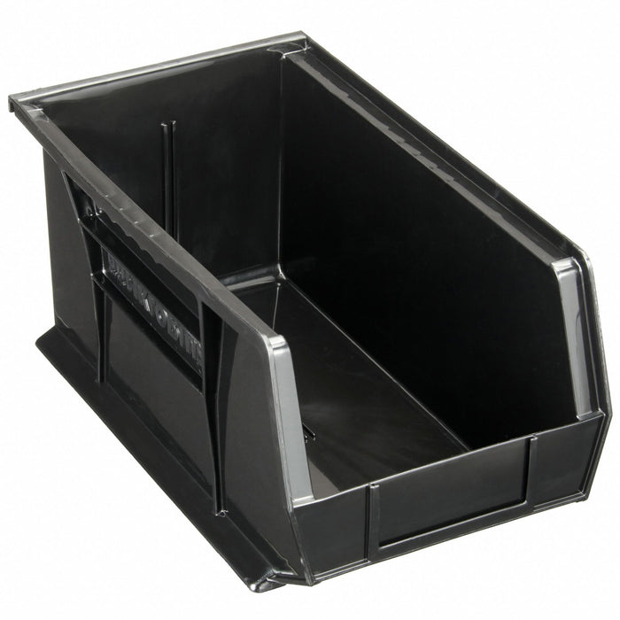 Akro-Mils 30240BLACK Hang and Stack Bin Black 8-1/4x14-3/4x7 in