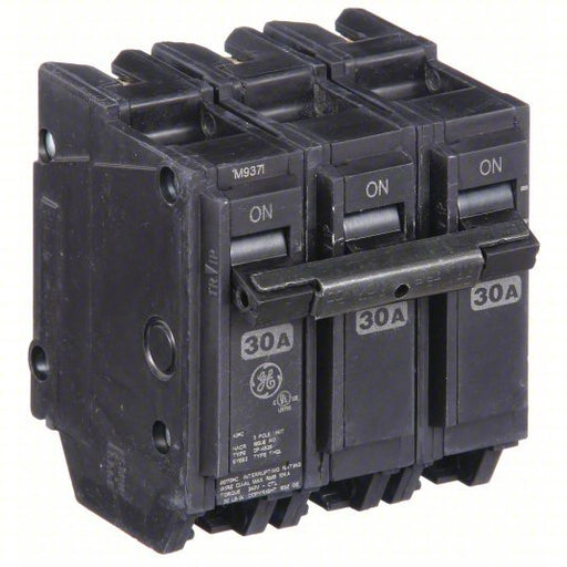 GE THQL32030 Miniature Circuit Breaker THQL, 30 A, 120/240V AC, Three Phase, 10kA at 120/240V AC, Std - KVM Tools Inc.KV3HXN2