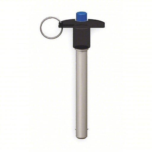Innovative Components GL6X1500T - 01 Quick Release Pin T - Handle, 3/8 in Shank Dia, 1 1/2 in Shank Lg, Steel, Zinc Finish, Push Button - KVM Tools Inc.KV3JCX7