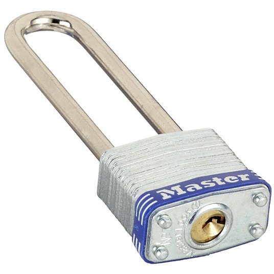 Master Lock 7KALJ - P316 Padlock 2 1/2 in Vertical Shackle Clearance, 1/2 in Horizontal Shackle Clearance, P316 Key, Steel - KVM Tools Inc.KV3JYX7