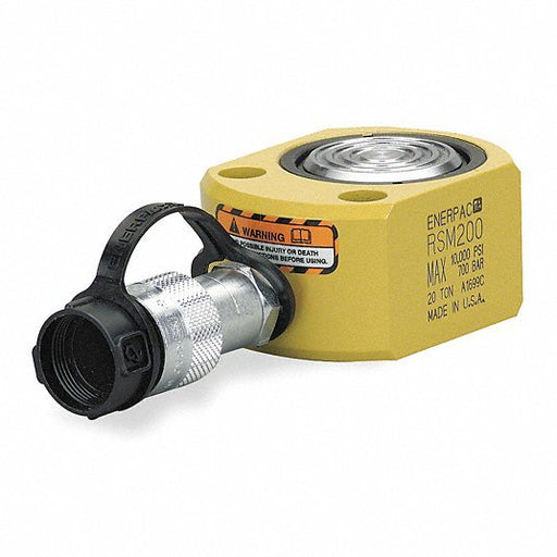 Enerpac RSM200 Hydraulic Ram Single Acting, 20 ton Nominal Capacity, 3/8 in Nominal Stroke Lg, Steel - KVM Tools Inc.KV3KD56