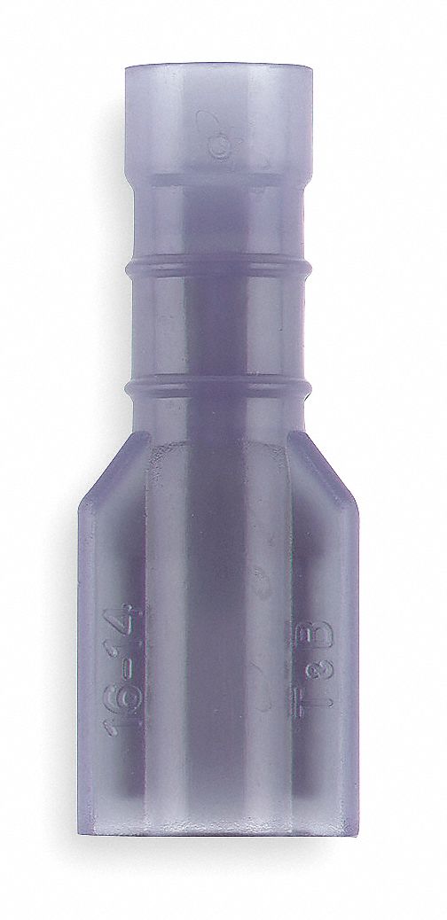 Sta-Kon 14RB-2577 Wire Disconnect, Female Socket, Blue, Nylon, Full Coverage, 16 AWG – 14 AWG Wire Size
