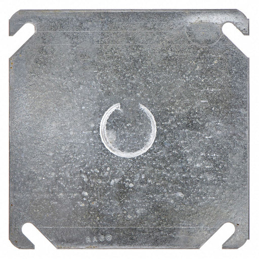 Raco 753 Electrical Box Cover 2 Gangs Hub Steel