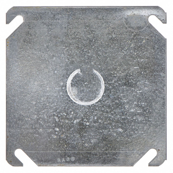 Raco 753 Electrical Box Cover 2 Gangs Hub Steel