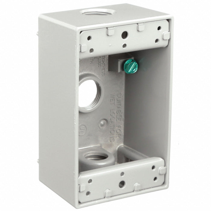 Bell 5320-0 Electrical Box Aluminum 1 Gang 1/2 in Hub
