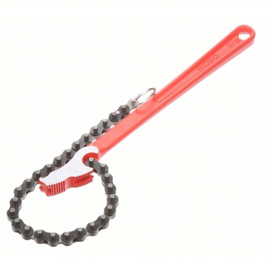 Ridgid C - 12 Chain Wrench For 4 in Outside Dia, 15 3/4 in Chain Lg, 12 in Handle Lg, Alloy Steel, Steel - KVM Tools Inc.KV3KHC2