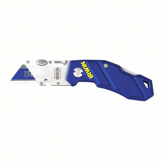 Irwin 2089100 Folding Utility Knife 4 in/5 3/4 in, Bi - Metal, Metal, 1 Blades Included, Includes Pocket Clip - KVM Tools Inc.KV3KJD6