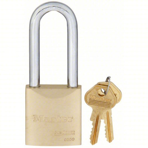 Master Lock 6850LJ Padlock 2 1/2 in Vertical Shackle Clearance, 29/32 in Horizontal Shackle Clearance, 5 Pin Pins - KVM Tools Inc.KV3KJK9