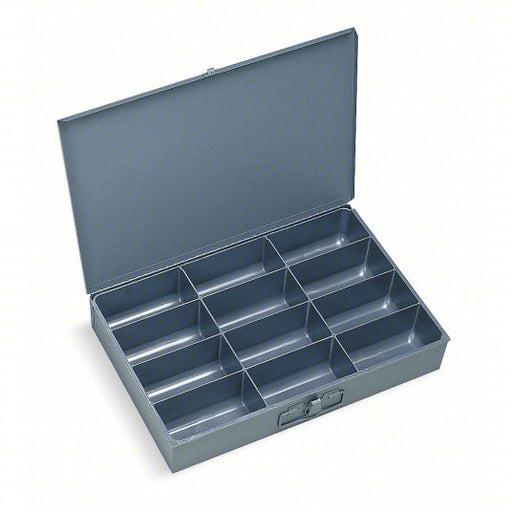 Durham 115-95-D568 Compartment Drawer 18 3/8 in x 12 1/2 in x 3 1/8 in, 3 1/16 in x 5 13/16 in x 2 15/16 in, Gray - KVM Tools Inc.KV3KR03