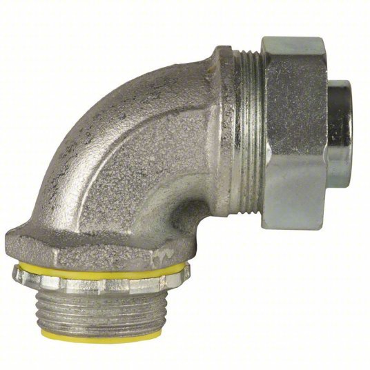 Raco 3543 Liquid-Tight Conduit Fitting Steel/Iron, 3/4 in Trade Size, Insulated, 90° Elbow - KVM Tools Inc.KV3LL24