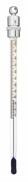 Ever-Safe BM2015PBLS Liquid-in-Glass Pocket Thermometer, -15 to 150°C, 150 mm, Full Immersion, NIST Traceable