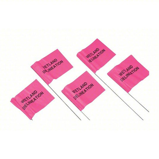 Presco 4521PGBK381-200 Marking Flag 4 in x 5 in, Fluorescent Pink, 100 PK - KVM Tools Inc.KV3LUN3