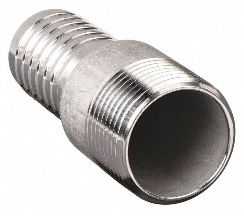 Barbed Hose Fitting 1/2 in 316 Stainless Steel