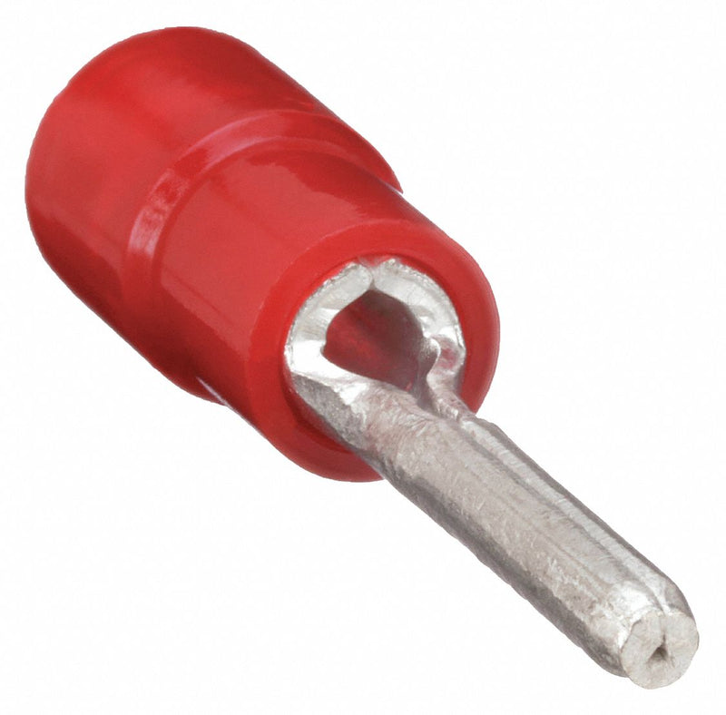 3M MVU18-47PX-A Pin Terminal, Red, Vinyl, 0.075 in Pin Dia