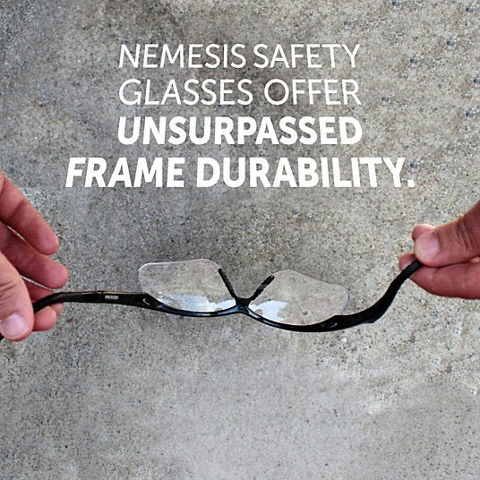 Kleenguard 25679 Safety Glasses Clear Lens, Half - Frame, Anti - Fog, Black Frame, V30 Nemesis(TM) Series - KVM Tools Inc.KV3NTT9
