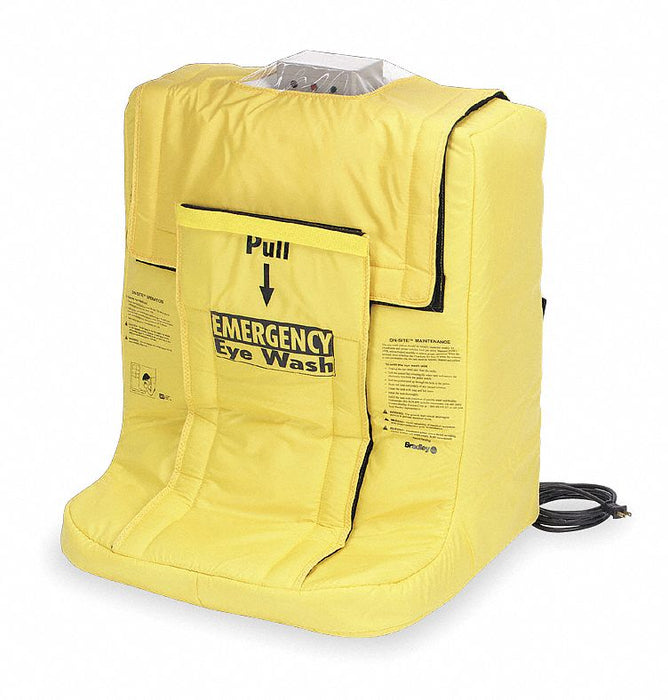 Bradley S19-921HR Heating Jacket, 120 V AC, Nylon/Vinyl, Yellow, On-Site, Heated Retrofit Kit