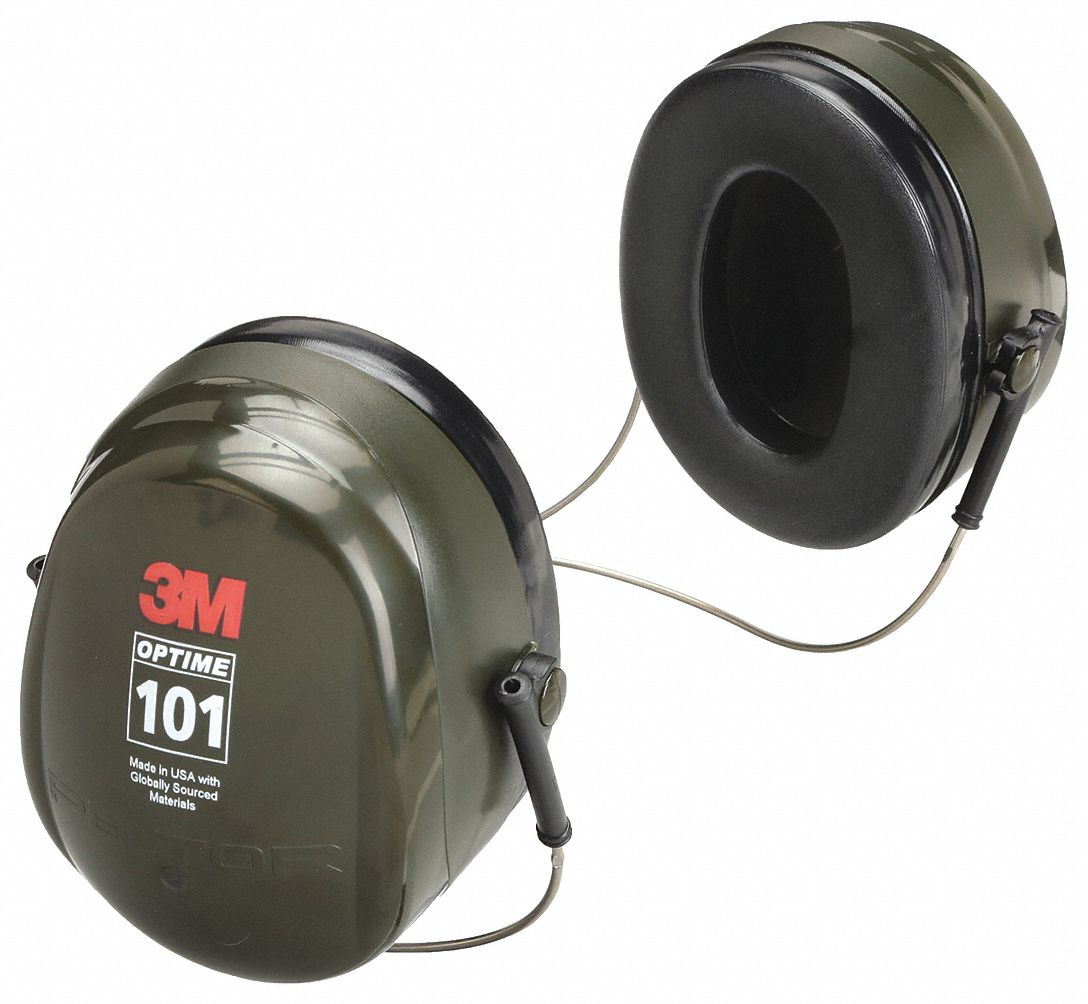 3M Peltor H7B Optime 101 Earmuffs, Behind-the-Neck, 26 dB NRR, Passive ...