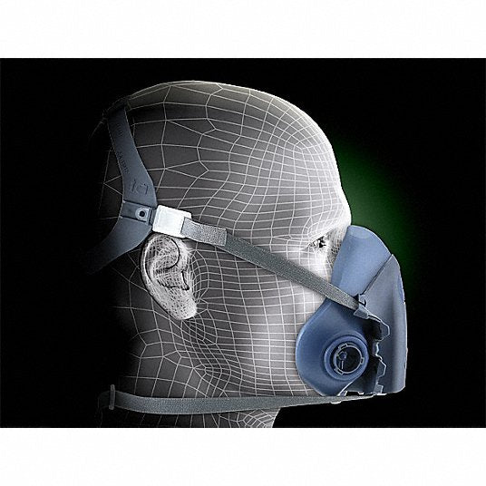 3M 7502 Half Mask Respirator 7500 Series, 0 Cartridges Included, Silicone, M Mask Size - KVM Tools Inc.KV3PB40