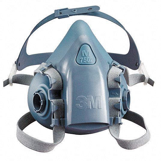 3M 7502 Half Mask Respirator 7500 Series, 0 Cartridges Included, Silicone, M Mask Size - KVM Tools Inc.KV3PB40