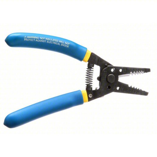 Klein 11055 Wire Stripper 18 AWG to 10 AWG, 7 1/8 in Overall Lg, Std Cushion Grip, 20 AWG to 12 AWG, 6 - 8 in - KVM Tools Inc.KV3PB81