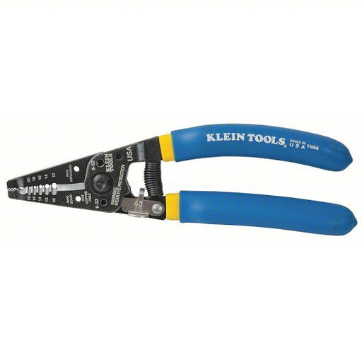 Klein 11055 Wire Stripper 18 AWG to 10 AWG, 7 1/8 in Overall Lg, Std Cushion Grip, 20 AWG to 12 AWG, 6 - 8 in - KVM Tools Inc.KV3PB81