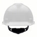 MSA 475358 Hard Hat White, No Graphics, Ratchet (4-Point), Polyethylene, Side-Slots - KVM Tools Inc.KV4LN95
