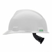 MSA C217091 Hard Hat: White, No Graphics, Ratchet (4 - Point), Ratchet, Polyethylene, Side - Slots, Solid - KVM Tools Inc.KV499L42