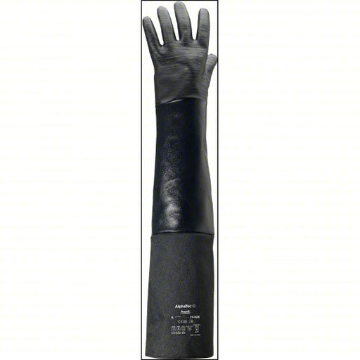 Alphatec 19-026 Chemical Resistant Gloves 85 mil Thick, 26 in Glove Lg, Black, 10 Glove Size, 1 PR - KVM Tools Inc.KV4JY16