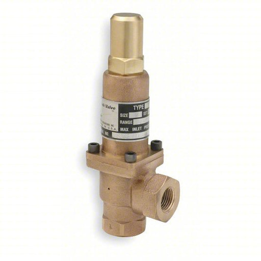 Cash Value K10AWA01 - E3 - 0100 Adjustable Back Pressure Relief Valve FNPT x FNPT, 1/4 in x 1/4 in, Bronze - KVM Tools Inc.KV3PZD7