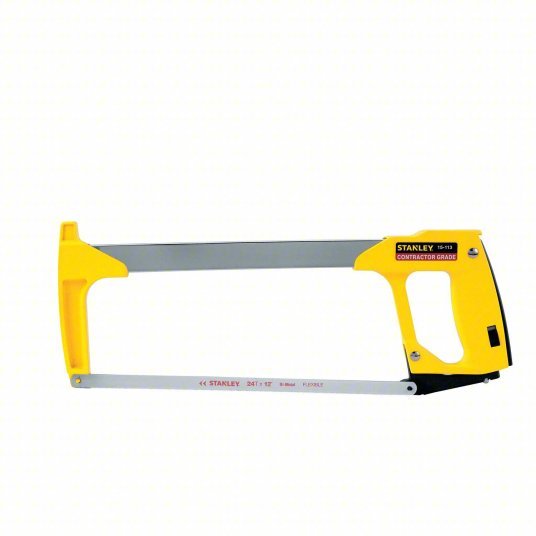 Stanley 15 - 113 High Tension Hacksaw 12 in Blade Lg, Bi - Metal, 15 in Overall Lg, 24, Plastic - KVM Tools Inc.KV3Q044