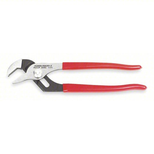 Proto J260SG Tongue and Groove Plier Flat, 2 1/8 in Max Jaw Opening, 10 1/4 in Overall Lg, 6 Jaw Positions - KVM Tools Inc.KV4JV78