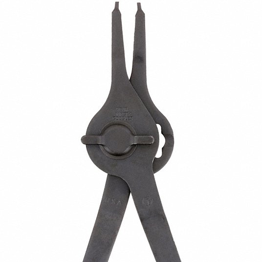 Proto J377 Retaining Ring Plier External/Internal, For 1 13/16 in to 3 in Bore Dia, 0.09 in Tip Dia, Manual - KVM Tools Inc.KV3R324