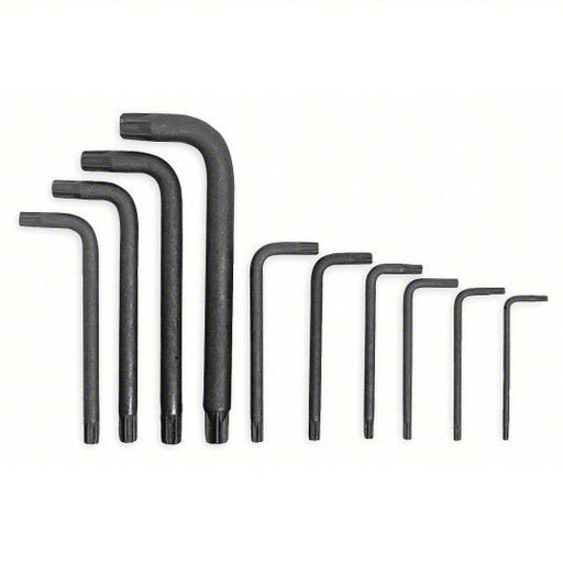 Proto J4961 Torx Key Set Short, 10 Pieces, T10/T15/T20/T25/T27/T30/T40/T45/T50/T55 Tip Size, Pouch - KVM Tools Inc.KV3R791