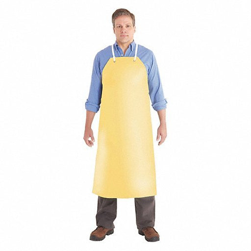 Alphatec 56 - 510 Bib Apron Nitrile, 19 mil Thick, Shin, Loop Strap, Tie, Yellow, Universal - KVM Tools Inc.KV3RYT7