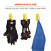 Squids by Ergodyne 3405 Plastic, Plastic, 6 in Lg, 0.5 in Max Clip Opening, Lime PK 6 - KVM Tools Inc.KV3RZR8