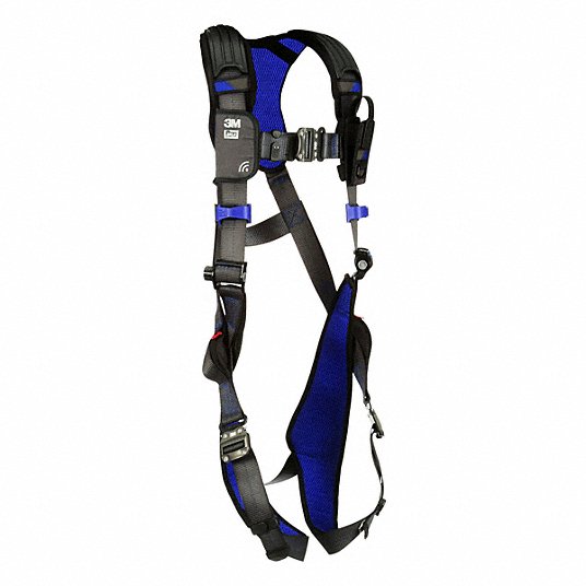 3M DBI-Sala 1113007 Fall Protection Harness Vest Harness, Quick-Connect / Quick-Connect, Revolver, L, Gray