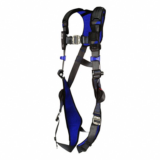 3M DBI-Sala 1113007 Fall Protection Harness Vest Harness, Quick-Connect / Quick-Connect, Revolver, L, Gray