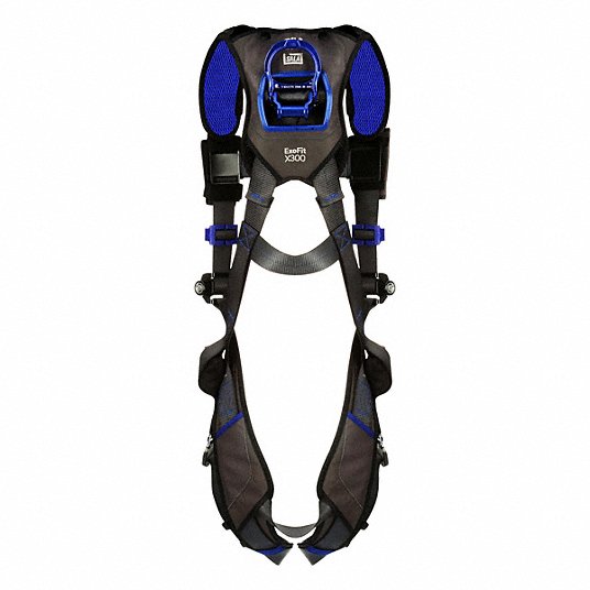 3M DBI-Sala 1113007 Fall Protection Harness Vest Harness, Quick-Connect / Quick-Connect, Revolver, L, Gray