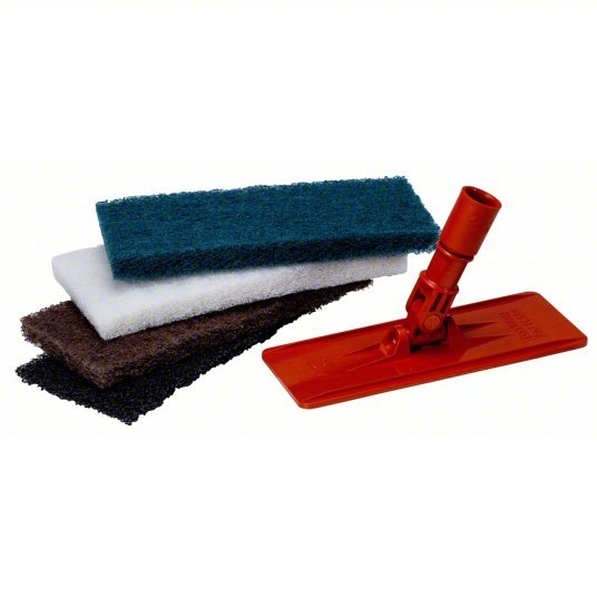 3M 6472 Swivel Pad Holder 9 in Overall Lg, 3 3/4 in Overall Wd, Plastic, Orange - KVM Tools Inc.KV6472
