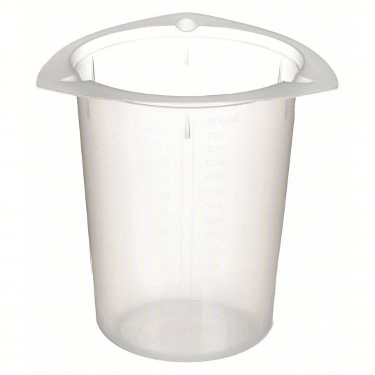 Medegen PB5935-800 Tri-Pour Beakers & Paper Lids Low Form, 800 mL Capa ...