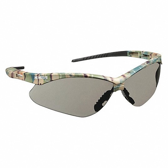 Kleenguard 22609 Safety Glasses Gray Lens, Half-Frame, Camouflage Fram ...