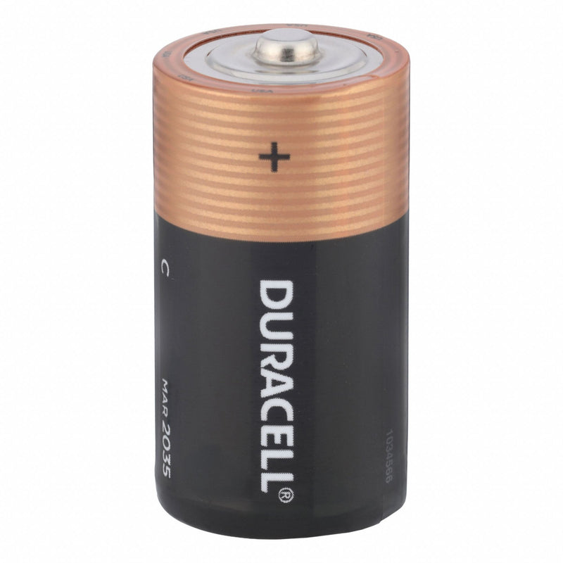 Duracell MN1400R4ZX Battery, C, Premium, Alkaline, 1.5V DC, CopperTop, 4 PK