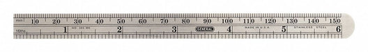 General Tools 305ME Flexible Steel Rule, 6 in / 150 mm