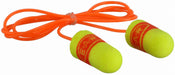 3M 311-1254 E-A-R Disposable Corded Ear Plugs, Bullet, 33 dB NRR, 200 PK