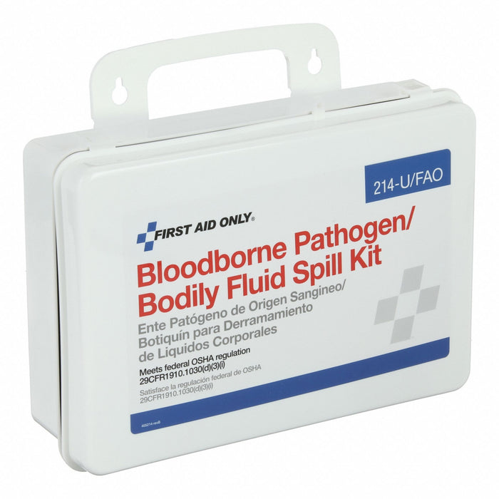 First Aid Only 3XKW9 Spill Kit, 21 g Volume Absorbed Per Kit, White, 3XKW9, 214-U/LAB, Carrying Case