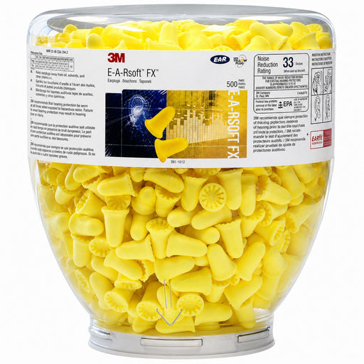 3M 391-1012 Ear Plug Dispenser Refill, Dispenser Refill, Bell, 33 dB NRR, Uncorded, Roll-Down, Disposable