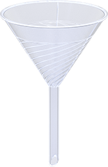 McMaster 4005T6 20 FL oz Plastic Funnel with Quick - Drain Ridges - KVM Tools Inc.KV4005T6