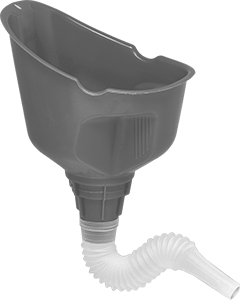 McMaster 40495T1 32 FL oz Plastic Funnel with Flexible Extendable Spou ...