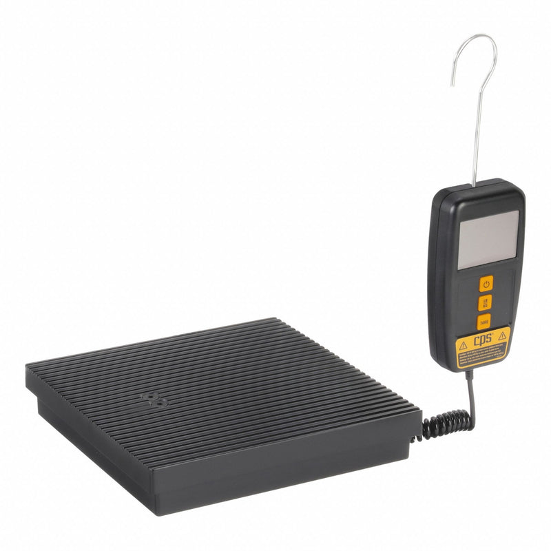 CPS CC220 Charging Scale, 220 lb Max, Wired Handset Display, 3 in H x 8 3/4 in W x 8 3/4 in L