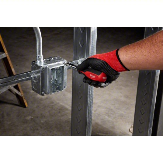 Milwaukee 48-22-2760 Multi-Bit Screwdriver #1/1/4 in/#2/3/16 in/3/8 in Tip Size, 8 Tips, 10 in Overall Lg - KVM Tools Inc.KV406R65
